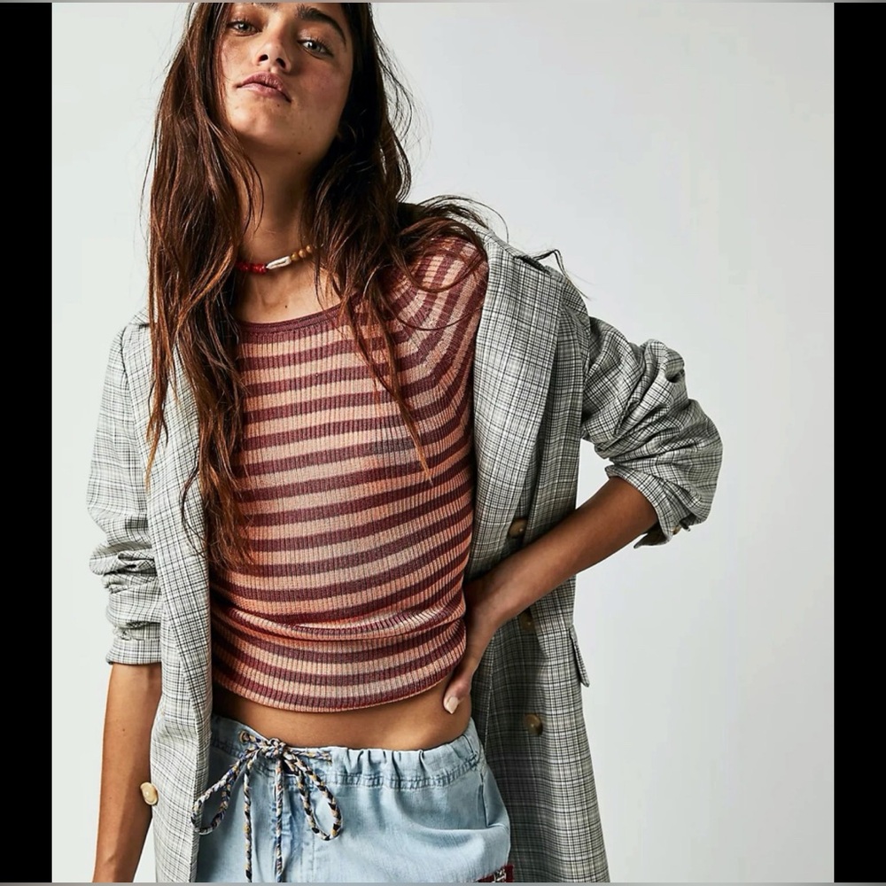 Free people slinky baby tee